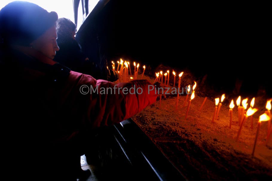 24 Danube's Delta . Pilgrims in a Church
