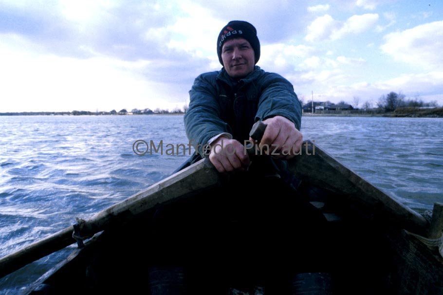 25 Danube's Delta . Fisherman in Partizani Area