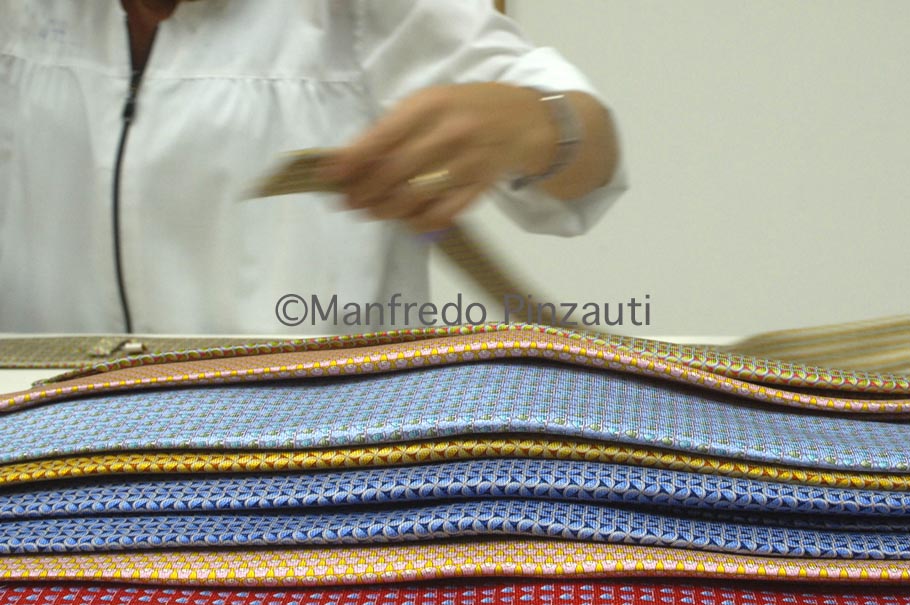 18 TES Bulgari Ties . Final check of ties