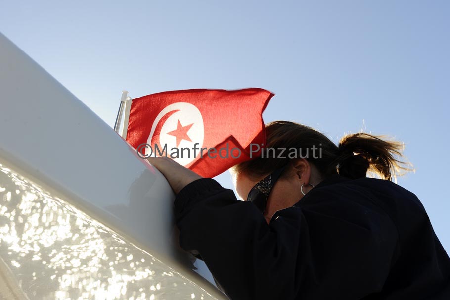 32 Magellano 74 Diary of board . Arrival in Tunisia's territorial sea